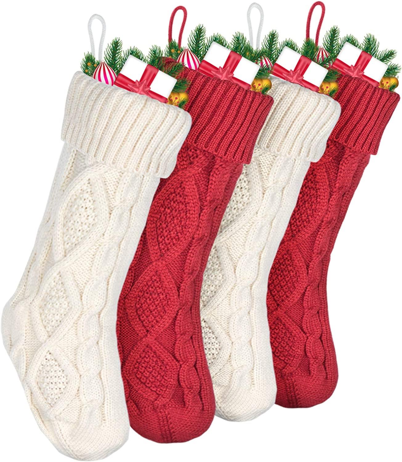 Calcetines Navideños, 4 Paquetes De Calcetines Navideños