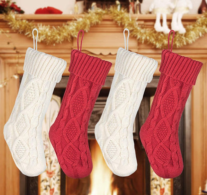 Calcetines Navideños, 4 Paquetes De Calcetines Navideños